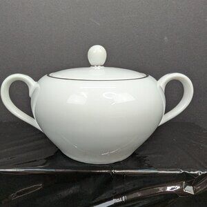 Vintage Harmony House China Ware 3853 Simone White Sugar Bowl with Lid